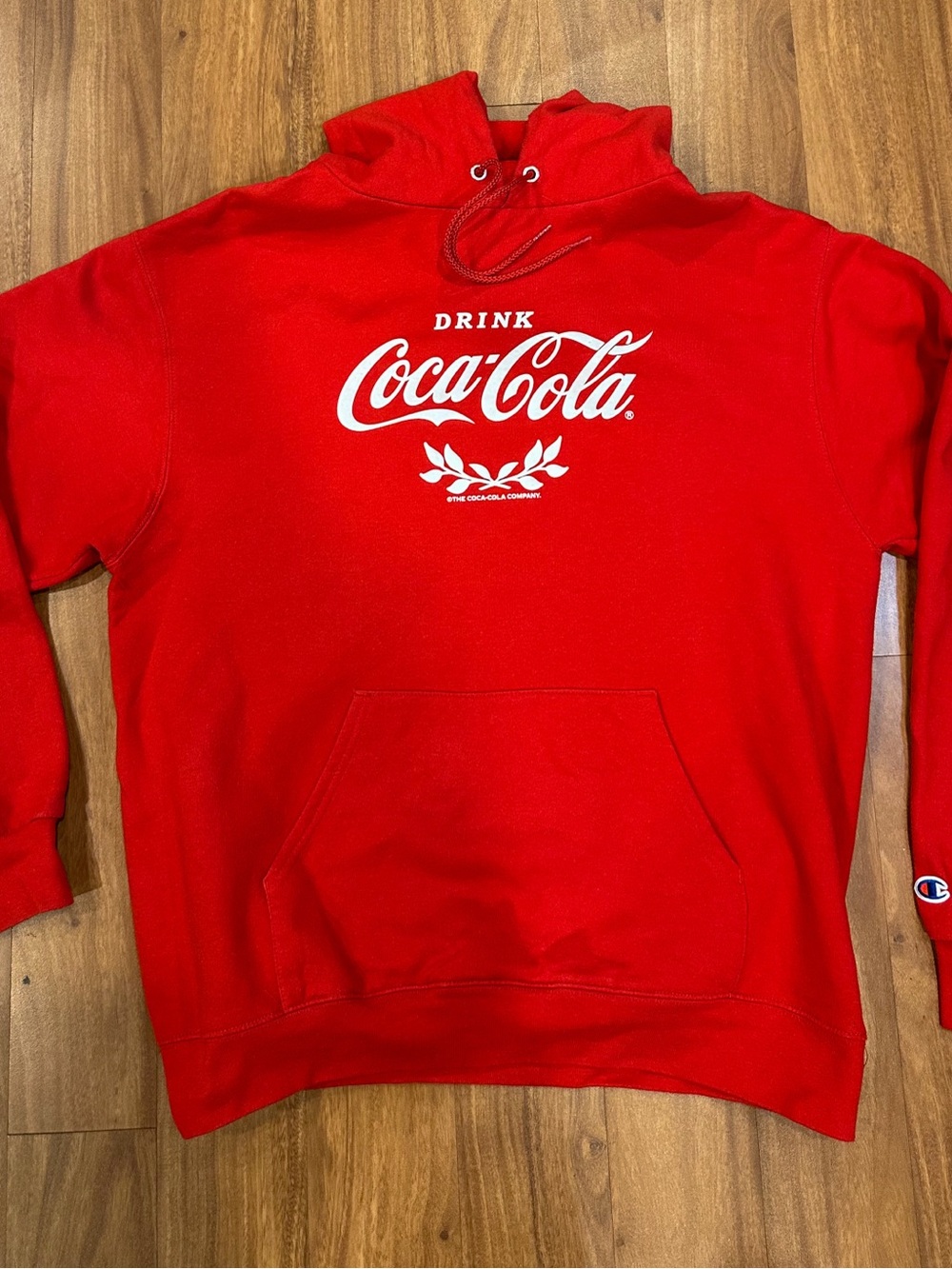 Coca-Cola Champion Red Unisex Hoodie Large NWOT